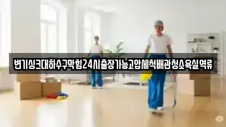 변기싱크대하수구막힘24시출장가능고압세척배관청소욕실역류