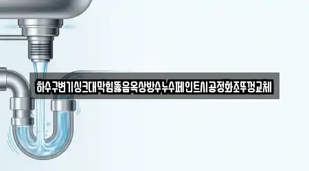 하수구변기싱크대막힘뚫음옥상방수누수페인트시공정화조뚜껑교체