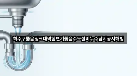 하수구뚫음싱크대막힘변기뚫음수도설비누수탐지공사해빙