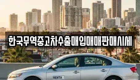 전남 순천시 남내동 중고차매입 전문 한국무역중고차수출매입매매판매시세